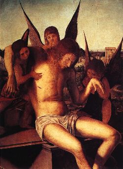Antonello - Pieta con tre angeli