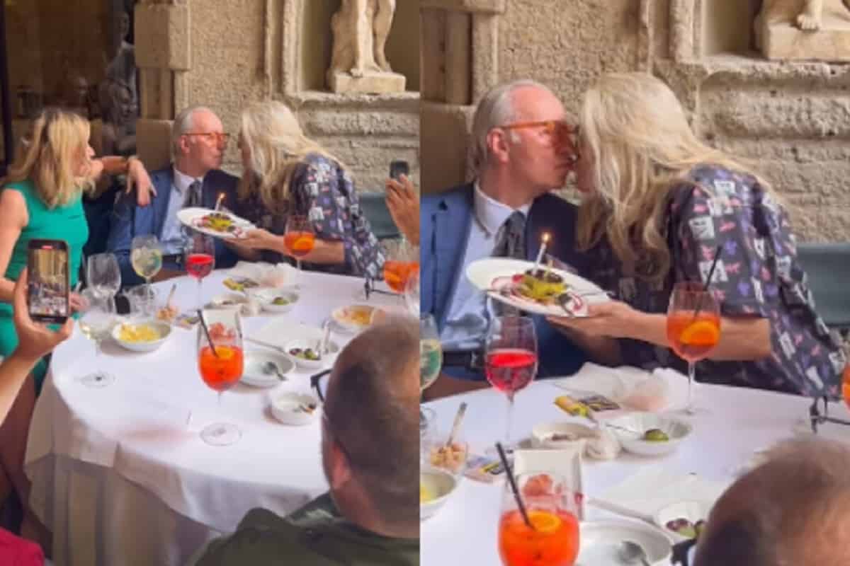 mara venier bacio vittorio feltri