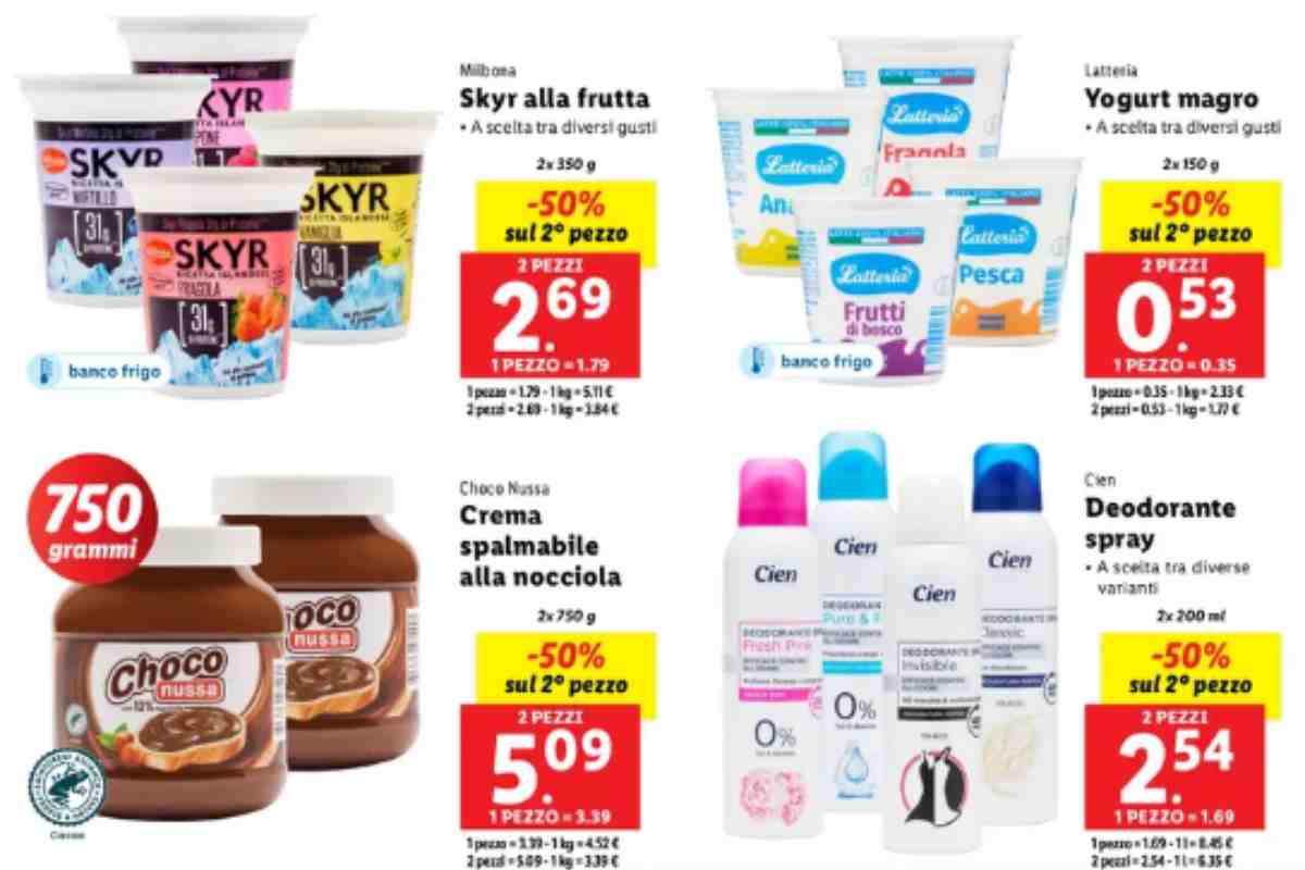 Spesa raddoppiata e prezzi dimezzati con le super offerte Lidl